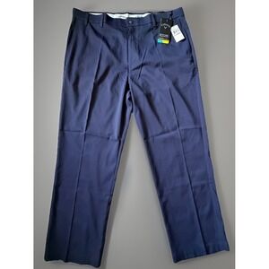 New Callaway Golf Pants Trousers Stretch SPF Blue Embroidered V Logo 40x32 JBHS